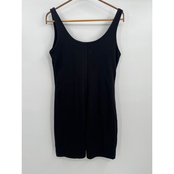 Bumpsuit The Cindy Maternity Romper Sz M Solid Black One Piece Unitard Biketard - Picture 2 of 4